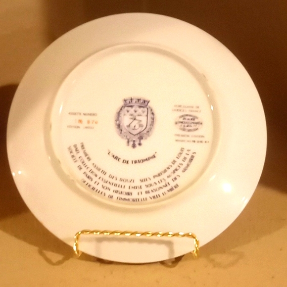 L' Arc de Triomphe du Carrousel Collector Plate - Picture 12 of 12